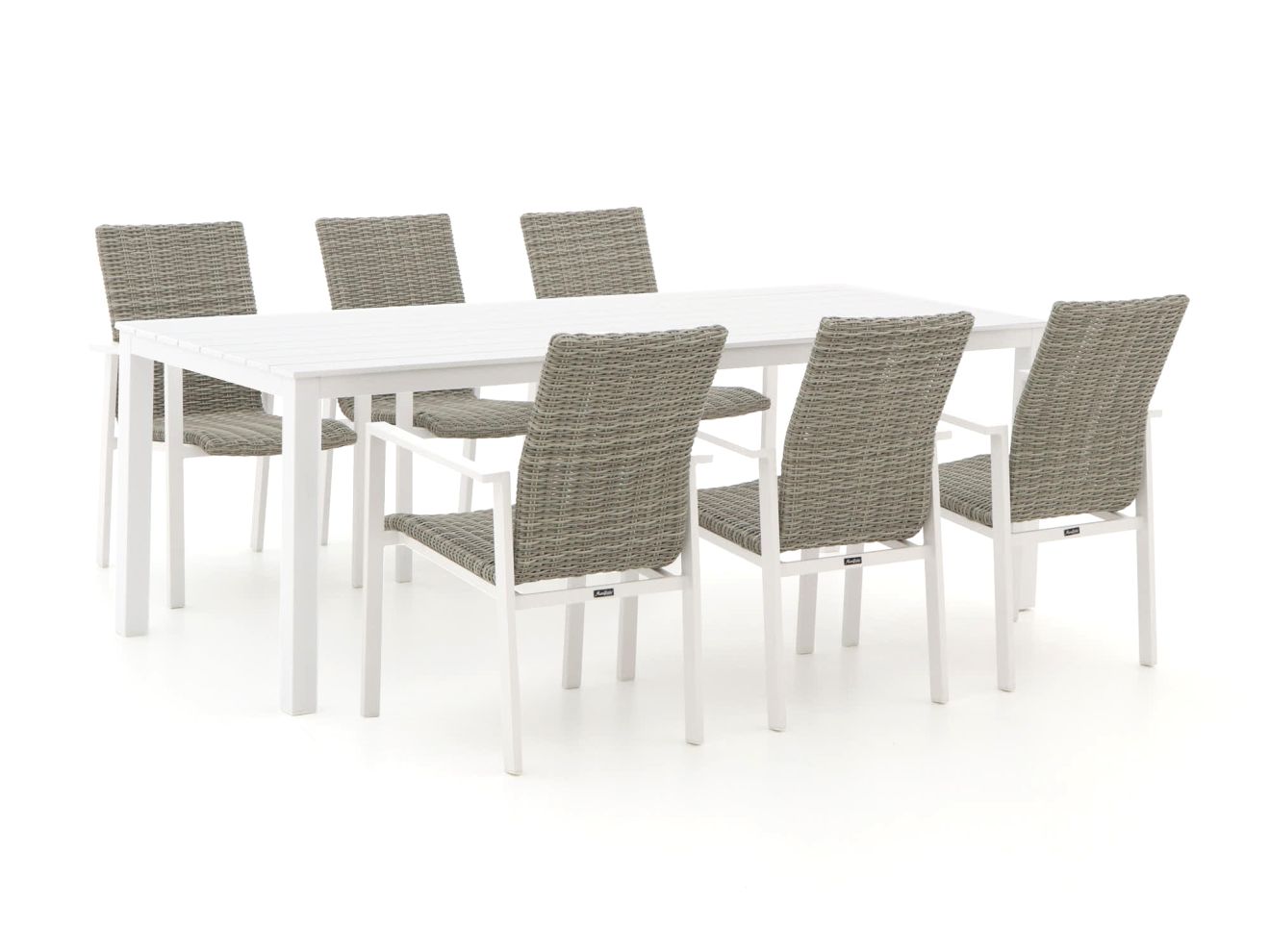 Manifesto Villongo/Menzano 220 cm Gartenmöbel-Set 7-teilig stapelbar