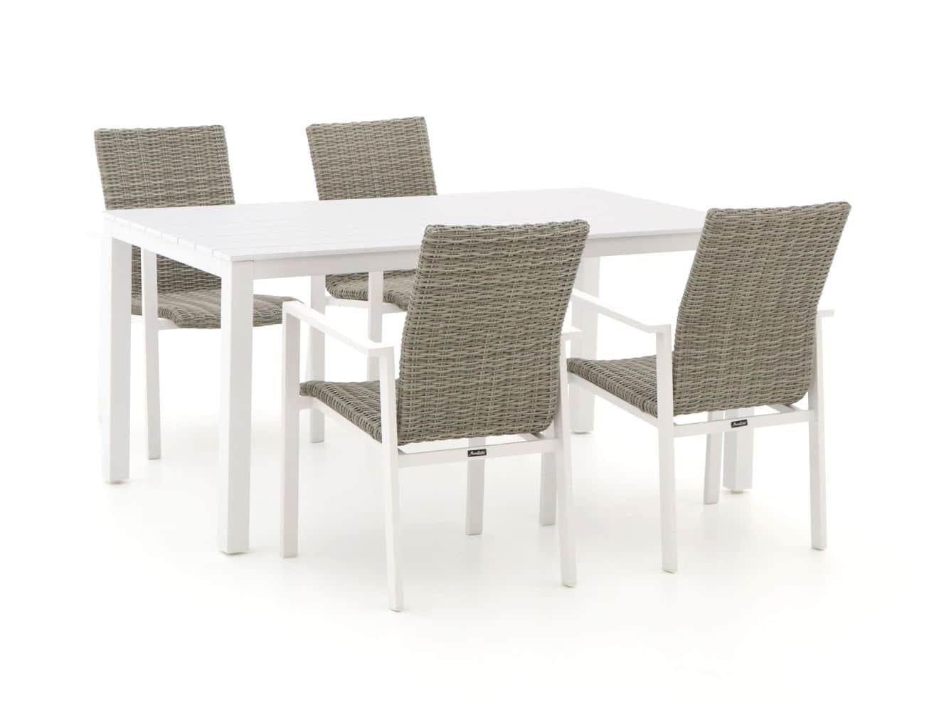 Manifesto Villongo/Menzano 160 cm Gartenmöbel-Set 5-teilig stapelbar