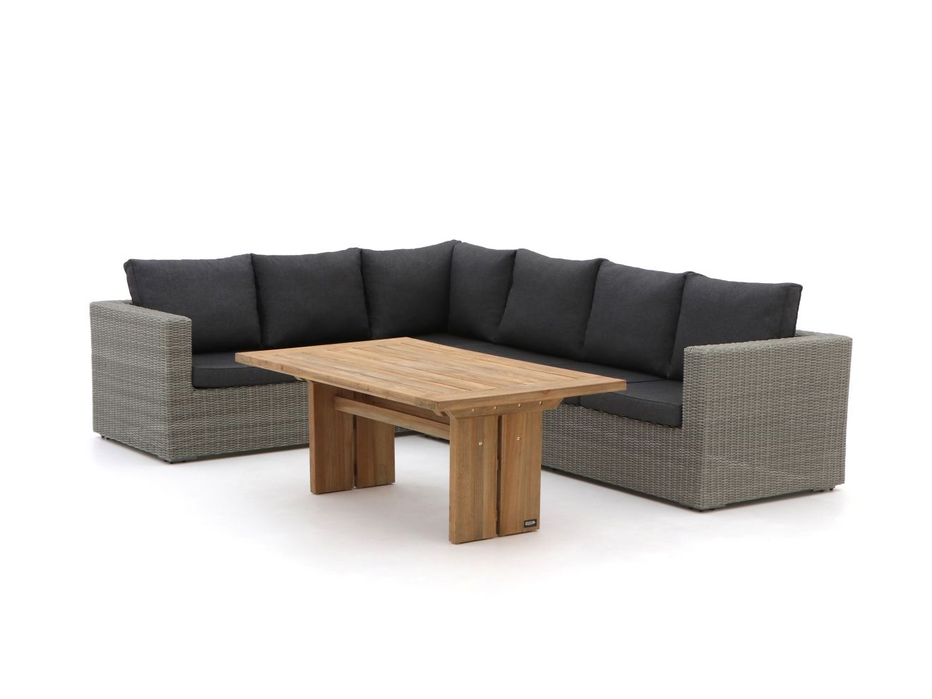 Intenso Carpino/ROUGH-L Sessel-Sofa Lounge-Set 4-teilig links