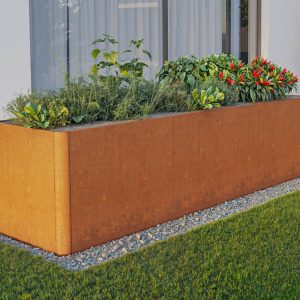 Hochbeet aus Cortenstahl  300x80x80 cm