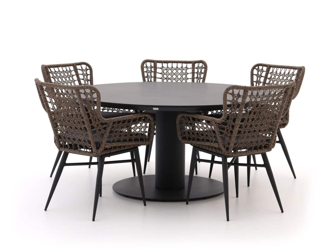 Intenso Busso/La Fonte ø 150 cm Gartenmöbel-Set 6-teilig