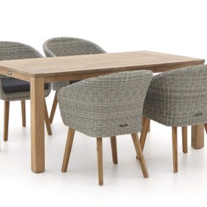 Intenso Tropea/ROUGH-S 160 cm Gartenmöbel-Set 5-teilig