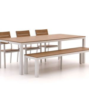 Bellagio Fidenza 220 cm Gartenmöbel-Set mit Sofa 5-Teilig Stapelbar