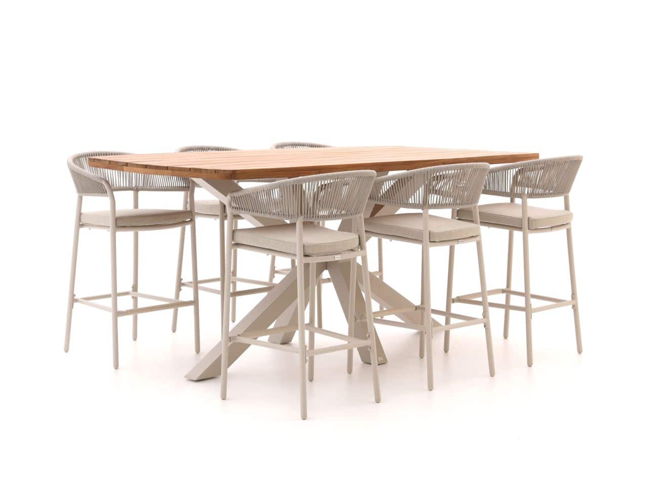 Bellagio Nova Siri/Induno Dänisch oval 220cm Gartenbar 7-Teilig