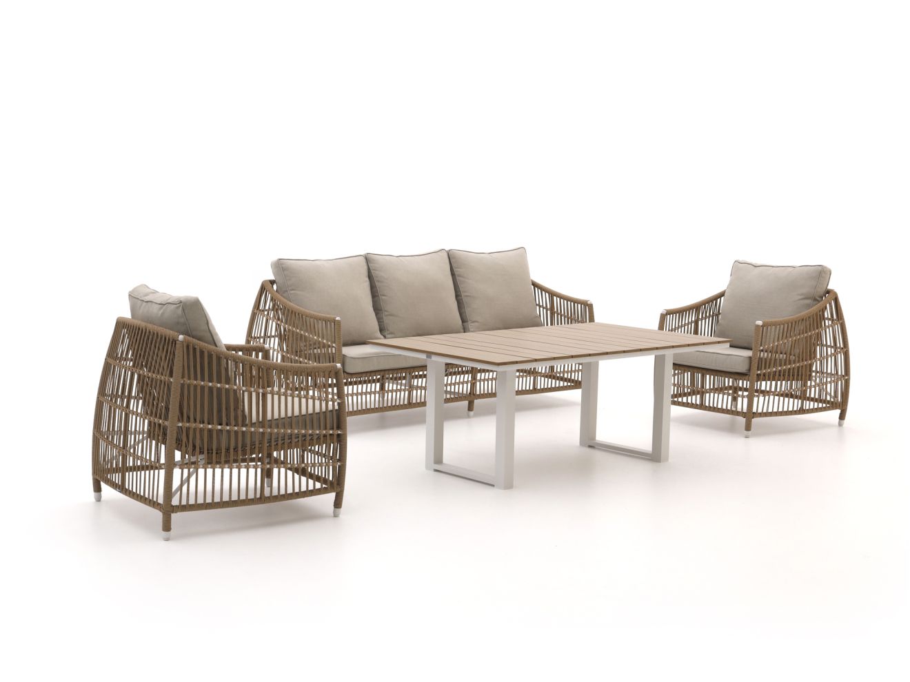 Manifesto Ortello/Fidenza Lounge-Esszimmer-Set 4-teilig 5-Sitzer