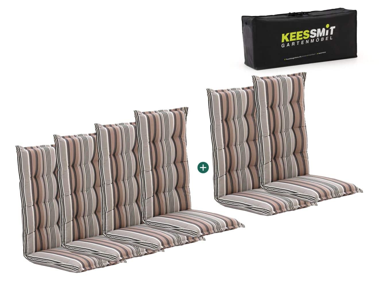 Madison 6er Hochleher Auflagen Set