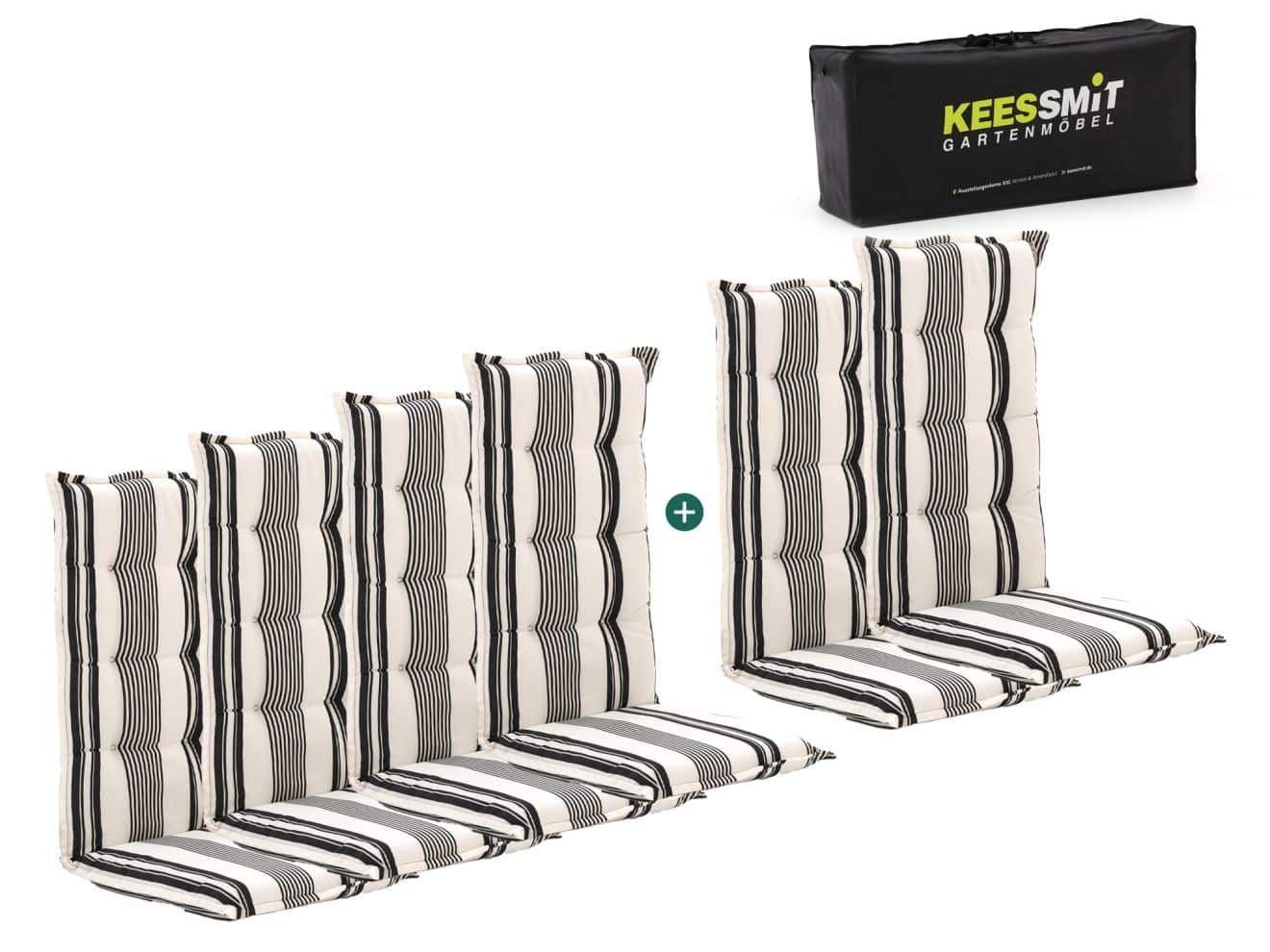 Madison 6er Hochleher Auflagen Set