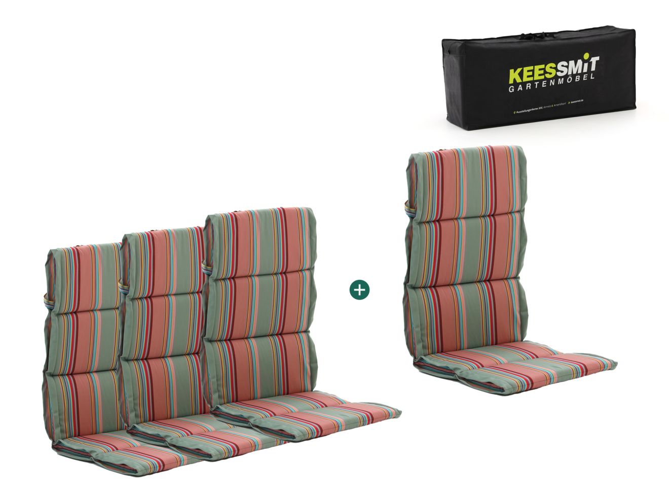 Madison Fiber Hochleher Auflagen Set von 4