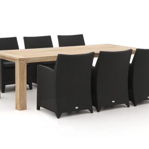 Forza Barolo/ROUGH-X 240 cm Gartenmöbel-Set 7-teilig