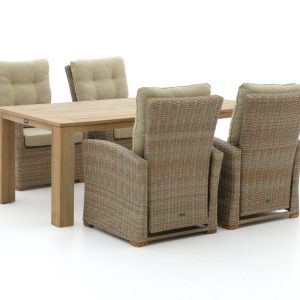 Intenso Mazzano/ROUGH-X 200 cm Lounge Gartenmöbel-Set 5-teilig verstellbar