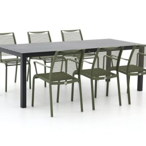 Apple Bee Hawaii/Menzano 220 cm Gartenmöbel-Set 7-teilig stapelbar