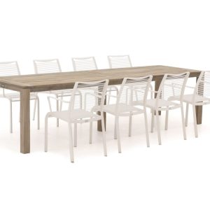 Apple Bee Hawaii/ROUGH-S 300 cm Gartenmöbel-Set 9-teilig stapelbar