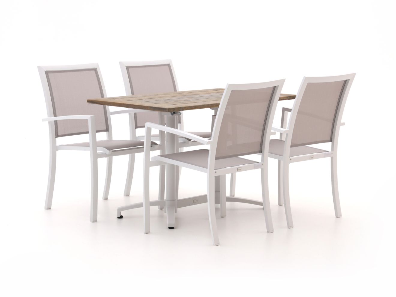 Bellagio Anzio/Canzo 120 cm Gartenmöbel-Set 5-teilig stapelbar klappbar