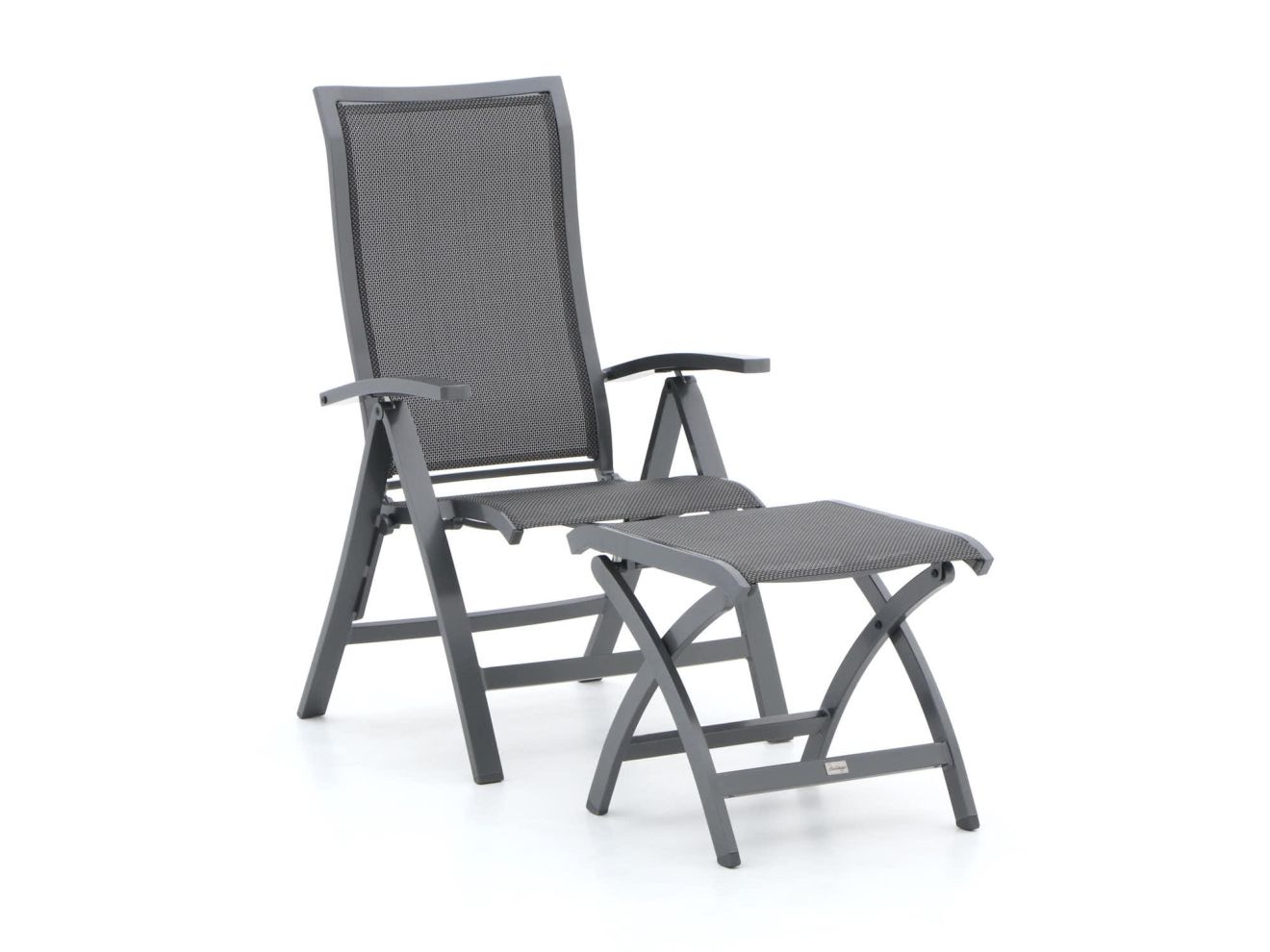 Bellagio Lugo Gartenstuhl Hochlehner mit Pronto Hocker