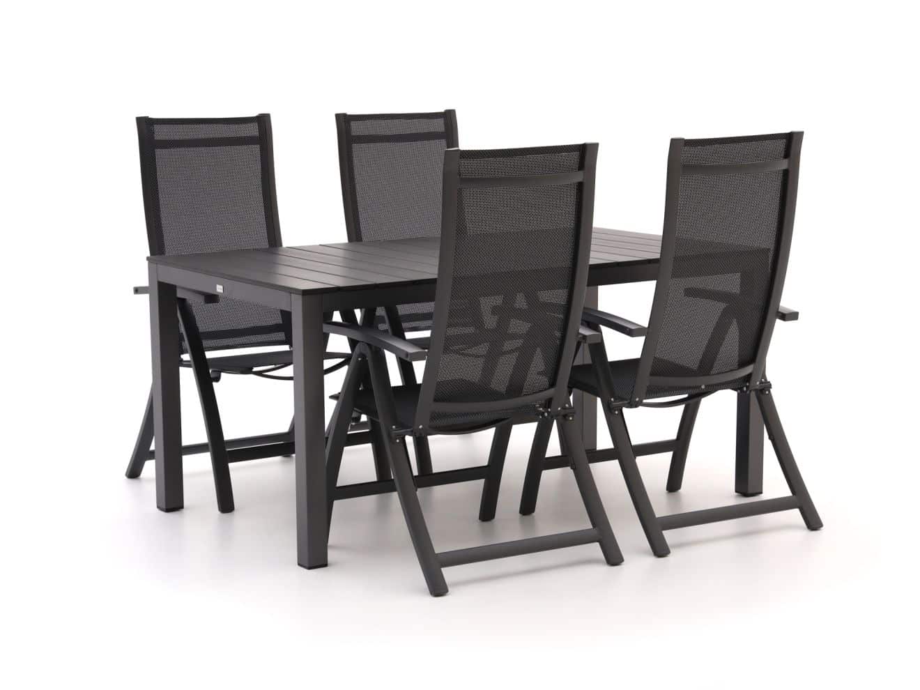 Bellagio Trappeto/Fidenza 160 cm Gartenmöbel-Set 5-Teilig verstellbar