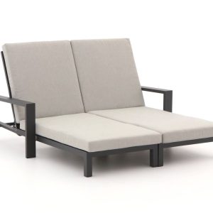 Bellagio Vezzano Gartenliegen-Set 2-teilig mit Rad