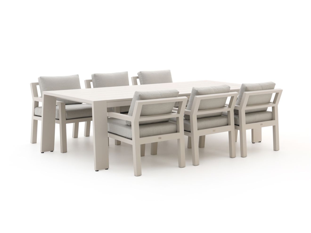 Bellagio Vinadio 255 cm Low Dining Gartenmöbel-Set 7-teilig