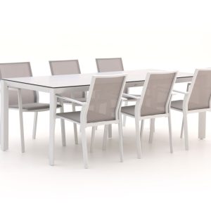 Bernstein Amberg/Veneto 220 cm Gartenmöbel-Set 7-teilig stapelbar