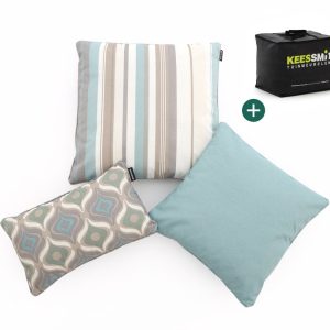 Dekokissen Set Retro Waves Blue