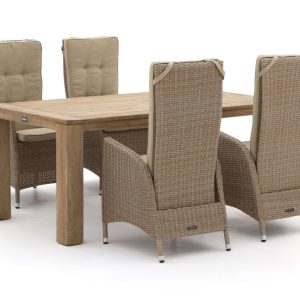 Intenso Fabrizi/ROUGH-X 180 cm Gartenmöbel-Set 5-teilig verstellbar