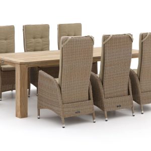 Intenso Fabrizi/ROUGH-X 240 cm Gartenmöbel-Set 7-teilig verstellbar