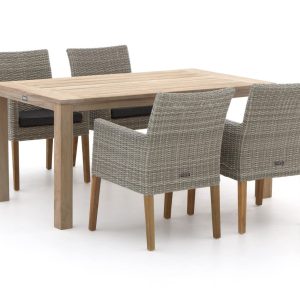 Intenso Lesa/ROUGH-S 160 cm Gartenmöbel-Set 5-teilig