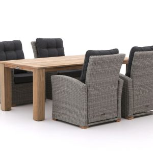 Intenso Mazzano/ROUGH-X 200 cm Lounge Gartenmöbel-Set 5-teilig verstellbar