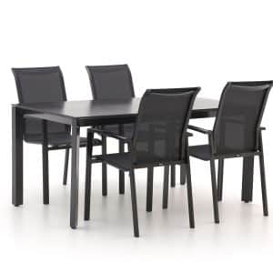 R&S Design Centallo/Sestino 160 cm Gartenmöbel-Set 5-teilig stapelbar