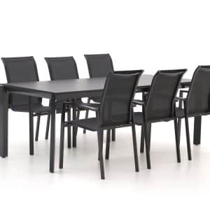 R&S Design Centallo/Sestino 220 cm Gartenmöbel-Set 7-teilig stapelbar