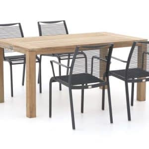 Apple Bee Hawaii/ROUGH-S 160 cm Gartenmöbel-Set 5-teilig stapelbar