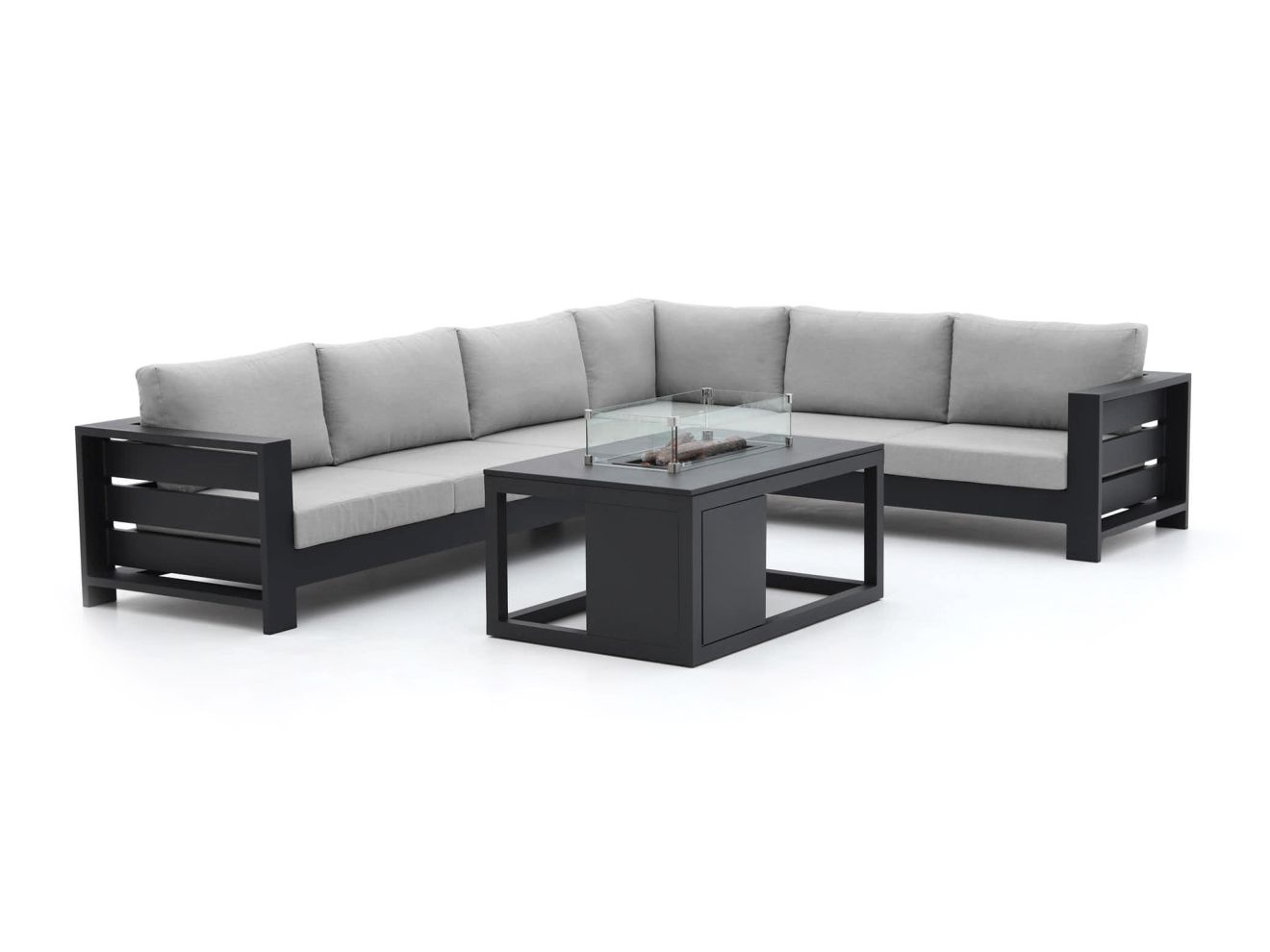 Bellagio Avolo/Cosiraw 120 cm Ecklounge-Set mit Feuertisch 3-teilig rechts
