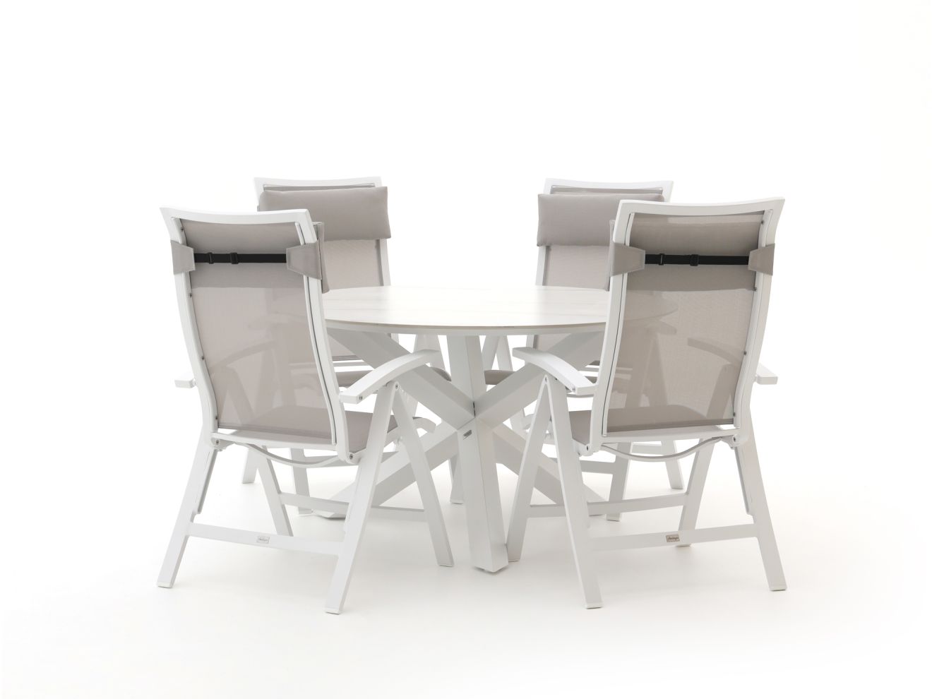 Bellagio Lugo/Lodola ø 130 cm Gartenmöbel-Set 5-teilig verstellbar