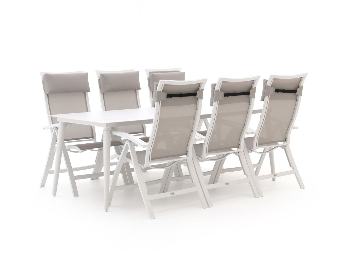 Bellagio Lugo/Sora 220 cm Gartenmöbel-Set 7-teilig verstellbar