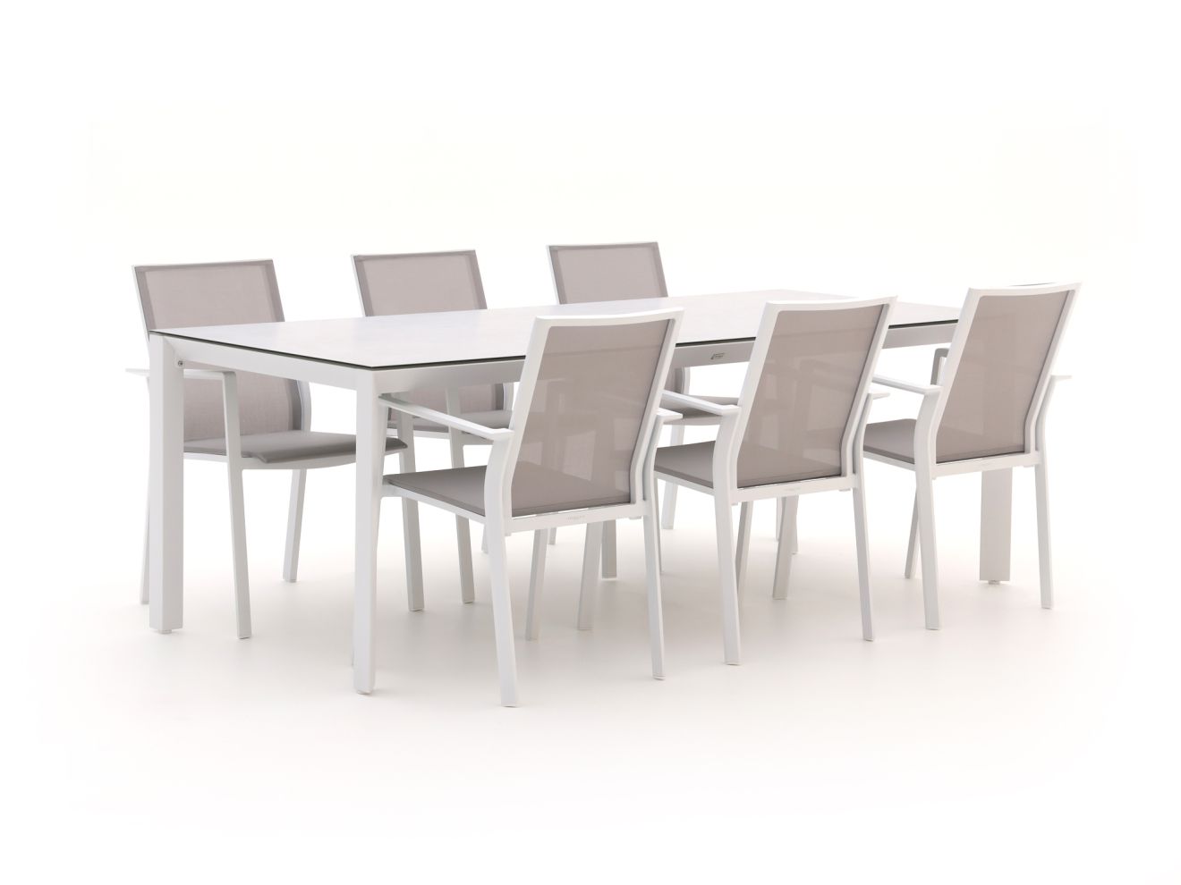 Bernstein Amberg/Veneto 220 cm Gartenmöbel-Set 7-teilig stapelbar