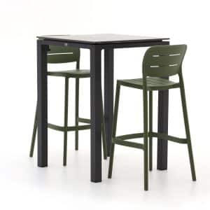 Forza Pazzia/Trecenta 75 cm Gartenbar-Set 3-teilig stapelbar