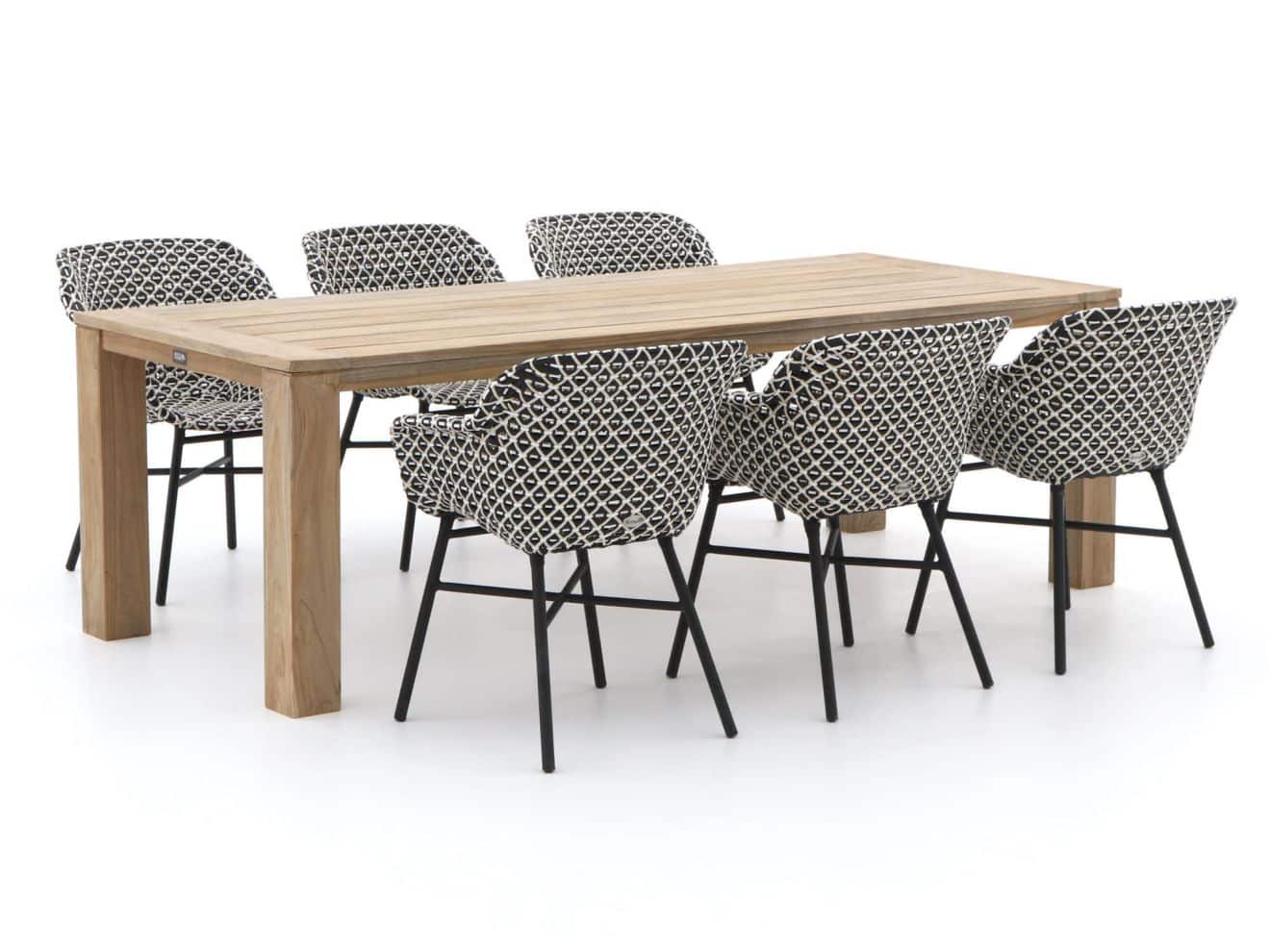 Hartman Delphine/ROUGH-X 240 cm Gartenmöbel-Set 7-teilig