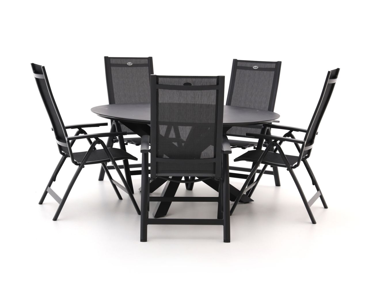 Hartman Troy/Lodola ø 150 cm Gartenmöbel-Set 6-teilig verstellbar