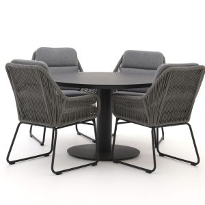 Intenso Isorella/La Fonte ø 120 cm Gartenmöbel-Set 5-teilig