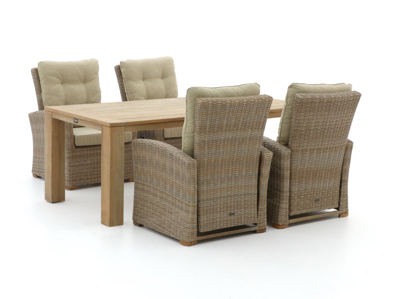 Intenso Mazzano/ROUGH-X 200 cm Lounge Gartenmöbel-Set 5-teilig verstellbar