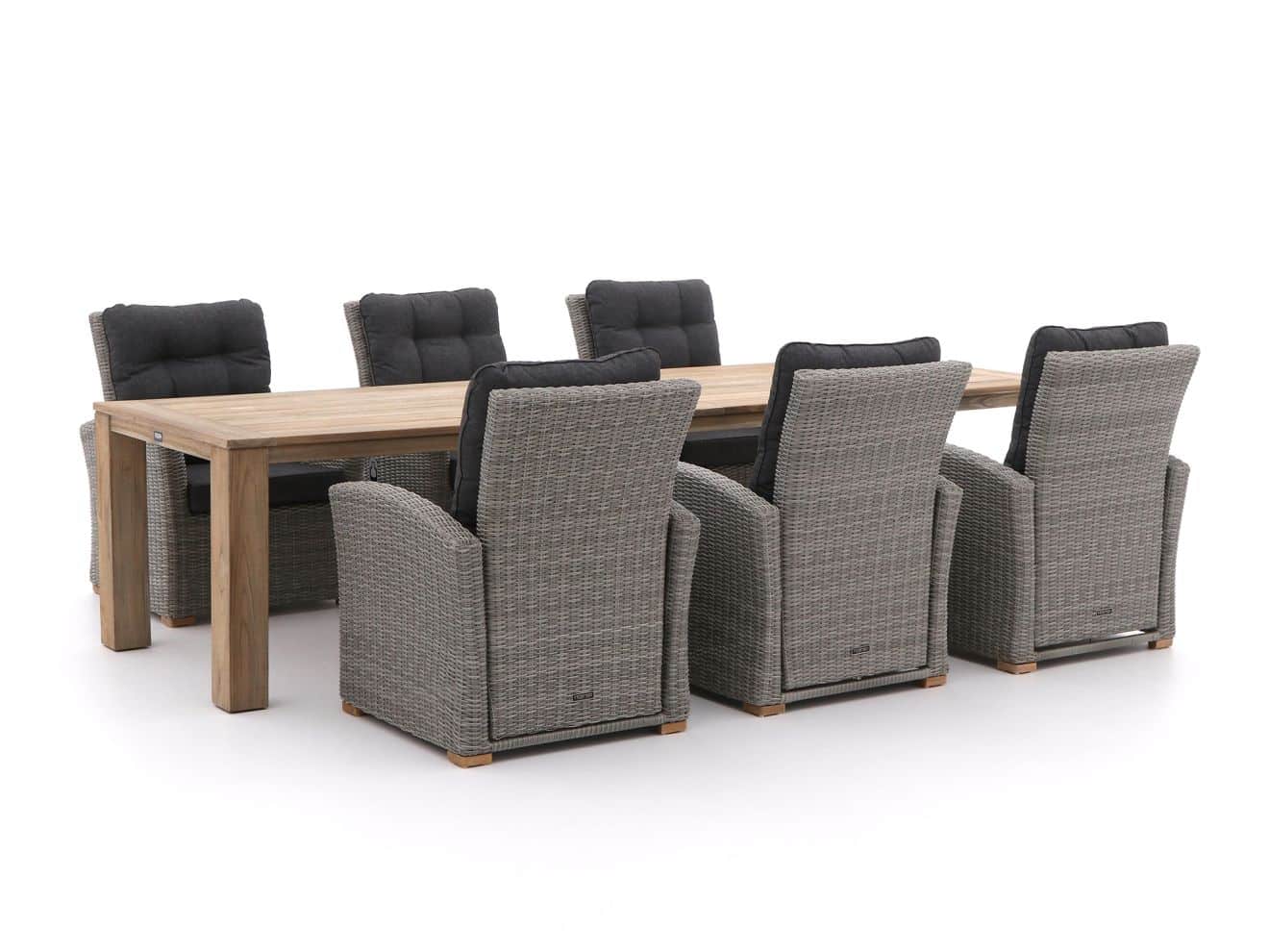 Intenso Mazzano/ROUGH-X 320 cm Lounge Gartenmöbel-Set 7-teilig verstellbar