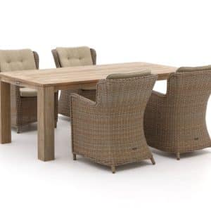 Intenso Milano/ROUGH-X 200 cm Gartenmöbel-Set 5-teilig