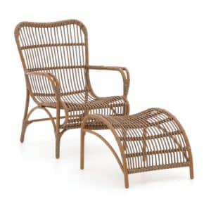 Intenso Napoli Gartensessel mit Hocker