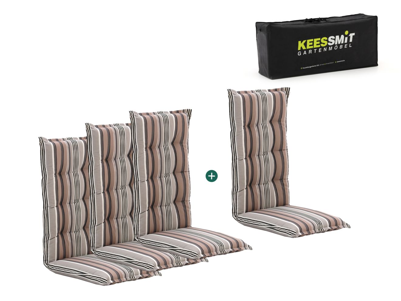 Madison 4er Hochleher Auflagen Set