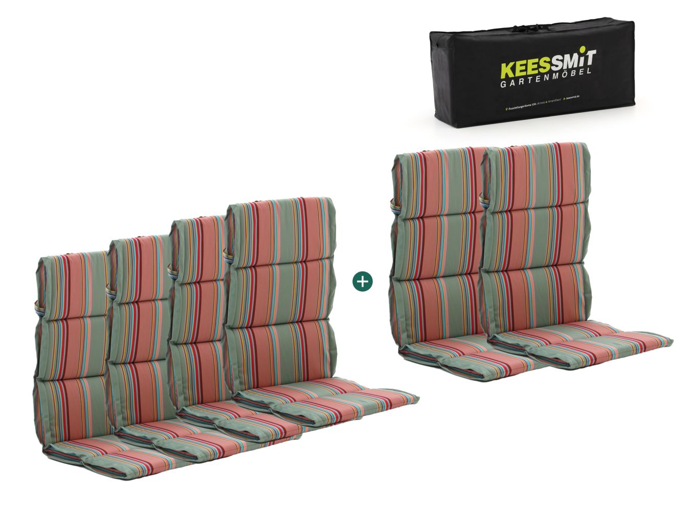 Madison Fiber Hochleher Auflagen Set von 6