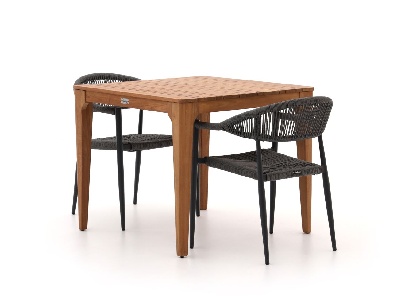 Manifesto Belpasso/Bruca 90 cm Gartenmöbel-Set 3-teilig stapelbar