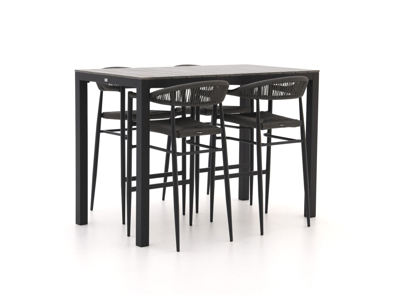 Manifesto Belpasso/Fidenza 150 cm Gartenbar-Set 5-teilig stapelbar