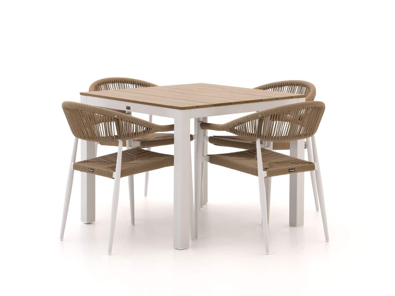 Manifesto Belpasso/Fidenza 90 cm Gartenmöbel-Set 5-teilig stapelbar