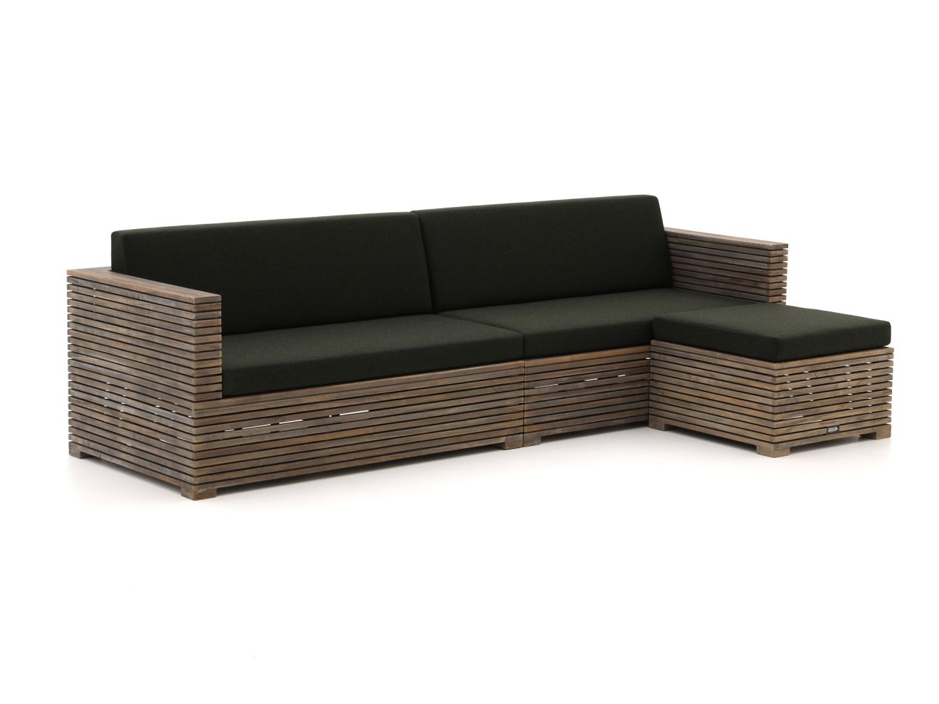 ROUGH-C Chaiselongue Lounge-Set 3-teilig