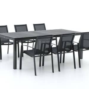 R&S Design Altea/Fidenza 220 cm Gartenmöbel-Set 7-teilig stapelbar