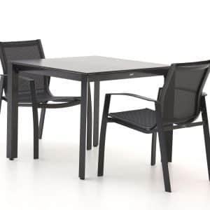 R&S Design Altea/Sestino 90 cm Gartenmöbel-Set 3-teilig stapelbar